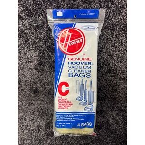 4010003C- Hoover Type C Genuine OEM Vacuum Cleaner 4 Bags Bottom Fill Uprights